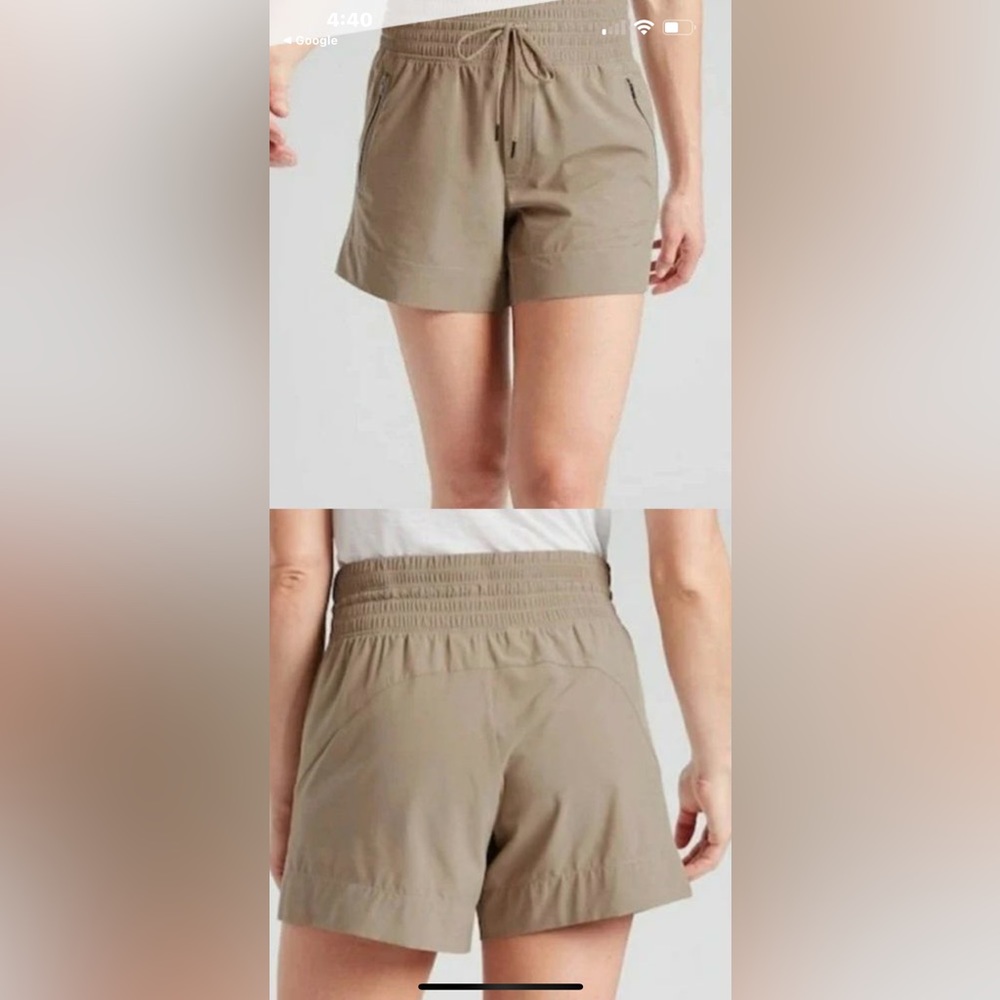 Athleta Camden shorts size 4 khaki
